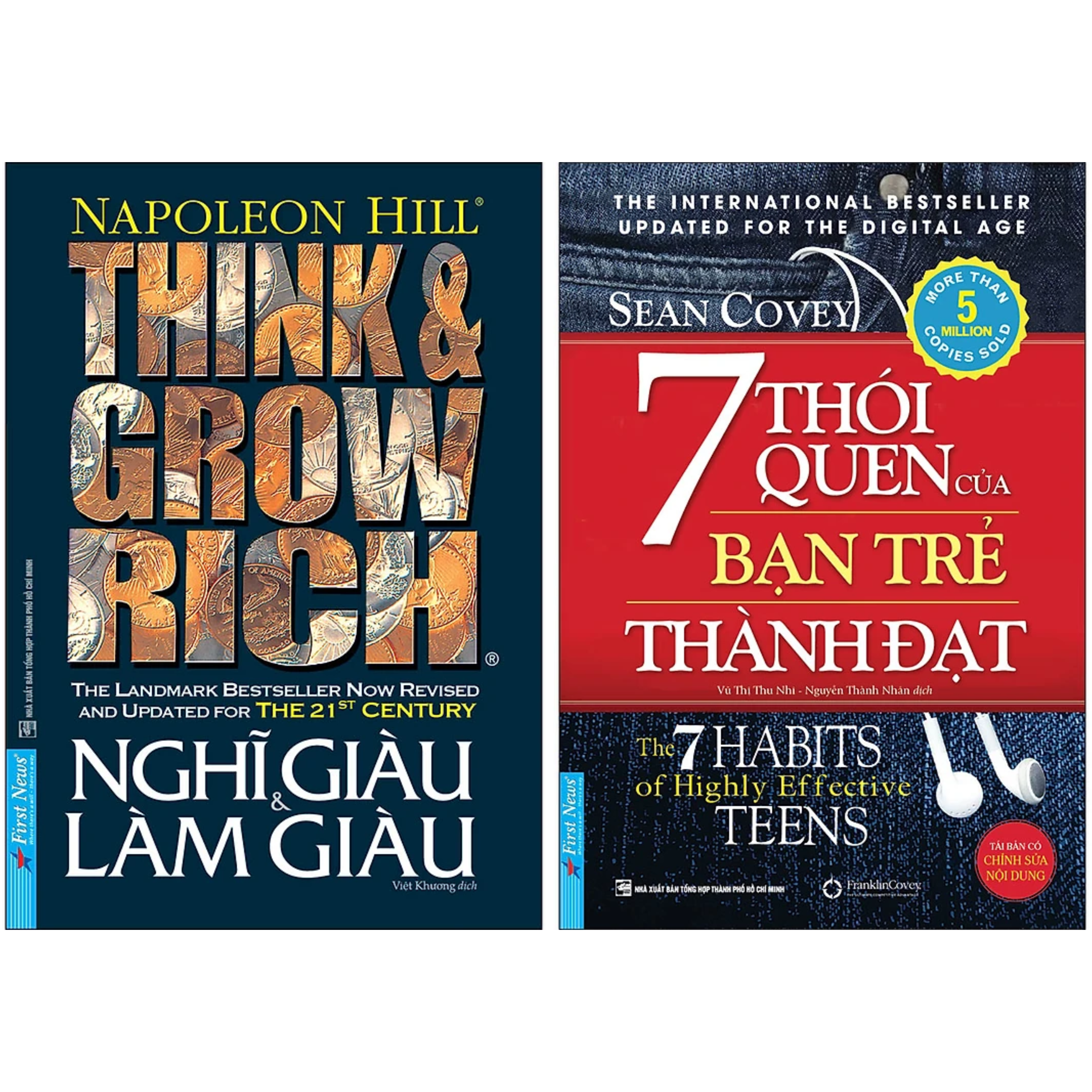 Combo 7 Thói Quen Của Bạn Trẻ Thành Đạt Tái Bản Nghĩ Giàu Và Làm Giàu Tái Bản