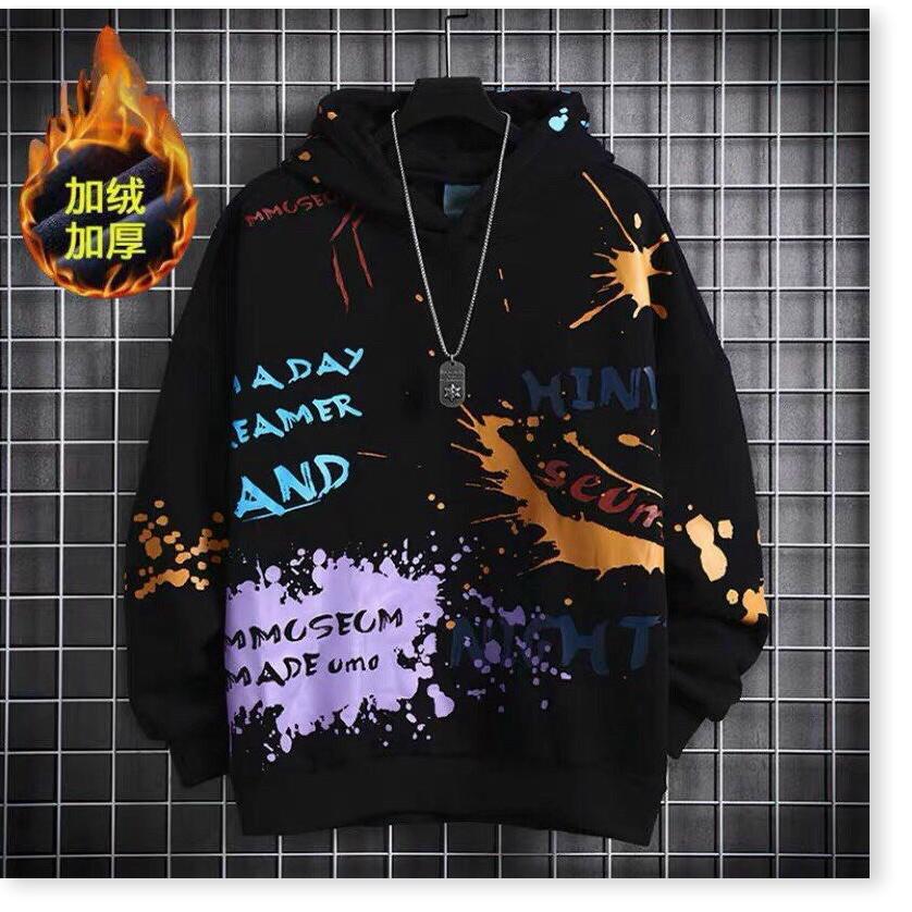Áo khoác hoodies có mũ nam hoạ tiết cực chất