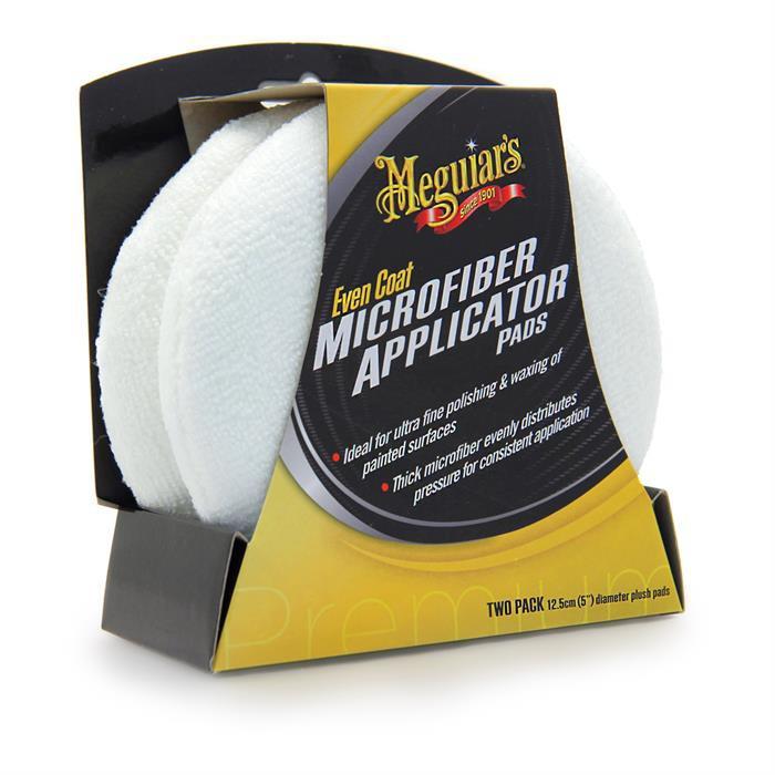 Meguiar's Microfiber Applicator Pads (2 packs) - Mút Microfiber trắng đường kính 12,5 cm (2 mút)