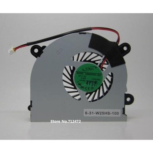 SSEA New Laptop CPU Cooler Fan for MSI S6000 X600 for CLEVO 7872 C4500 Cooling Fan AB6505HX-J03 6-31-W25HS-100