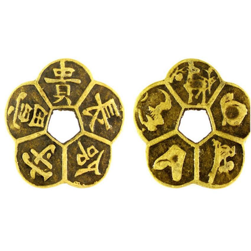 ️️ Đồng tiền Hoa Mai 5 cánh  TI6570