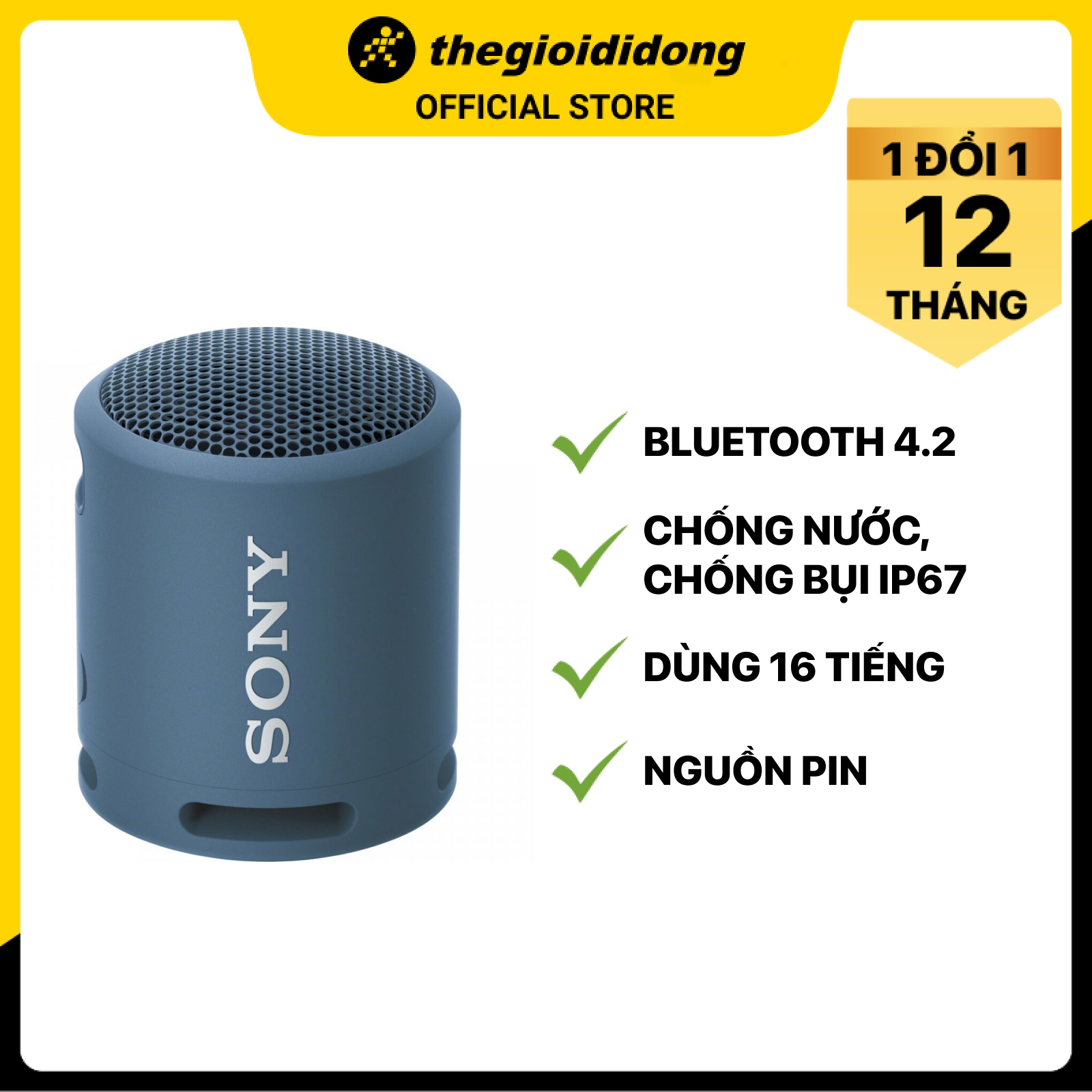 Loa Bluetooth Sony SRS-XB13 - Hàng chính hãng