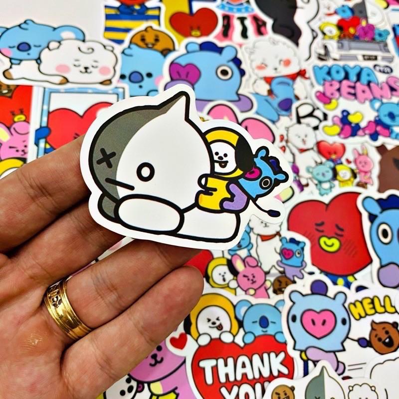 Sticker BT21 chống thấm cao cấp chất lượng