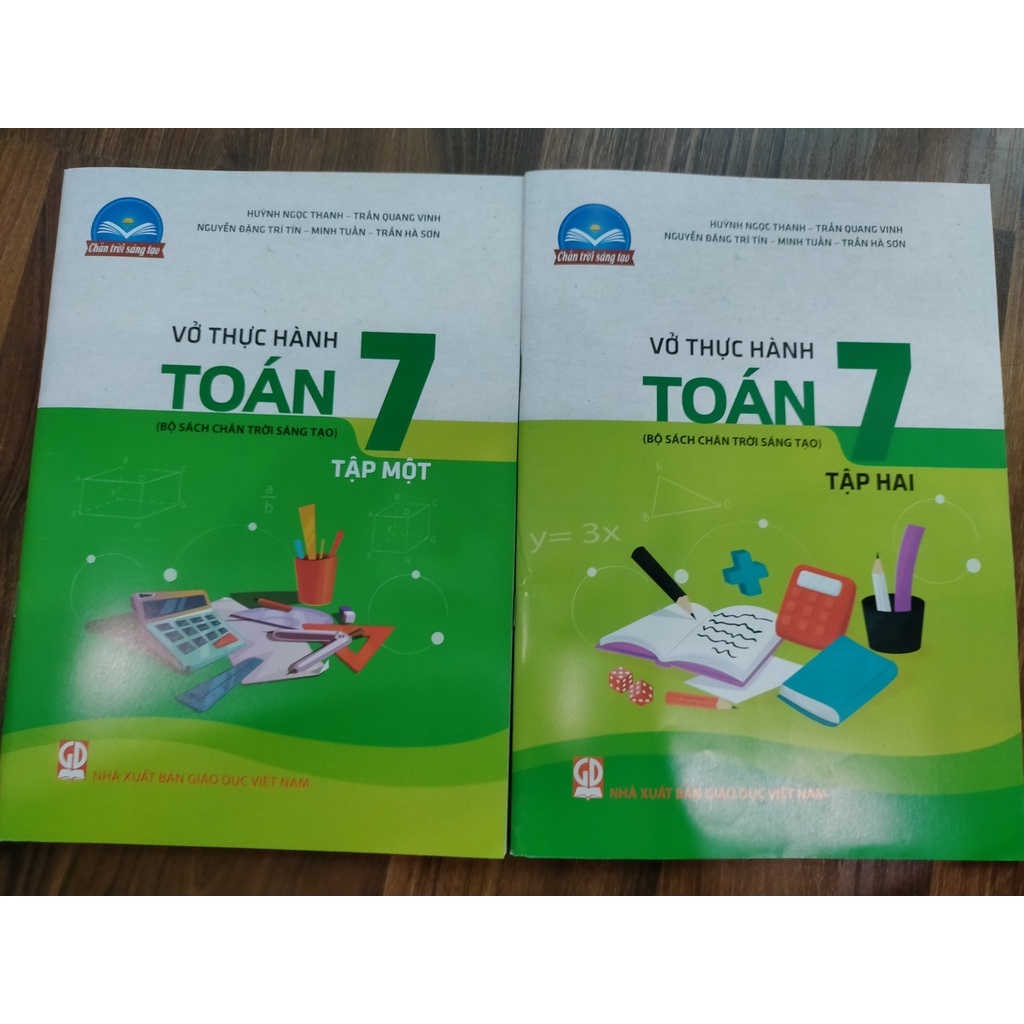 Sách - Combo Vở thực hành Toán 7 - tập 1 + tập 2 (Bộ sách Chân trời sáng tạo)