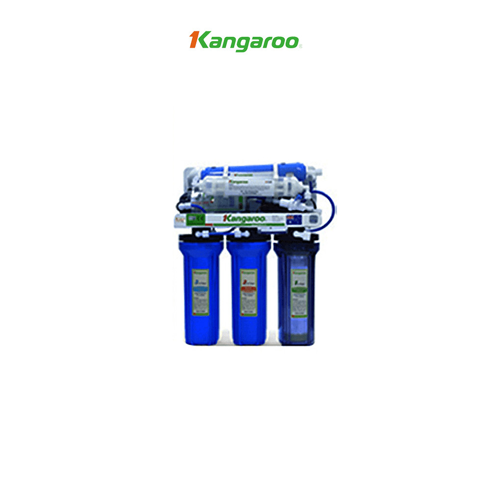 Thiết bị lọc nước Kangaroo RO 7 cấp lọc model KG07 vỏ tủ VTU màu trắng - Hàng chính hãng