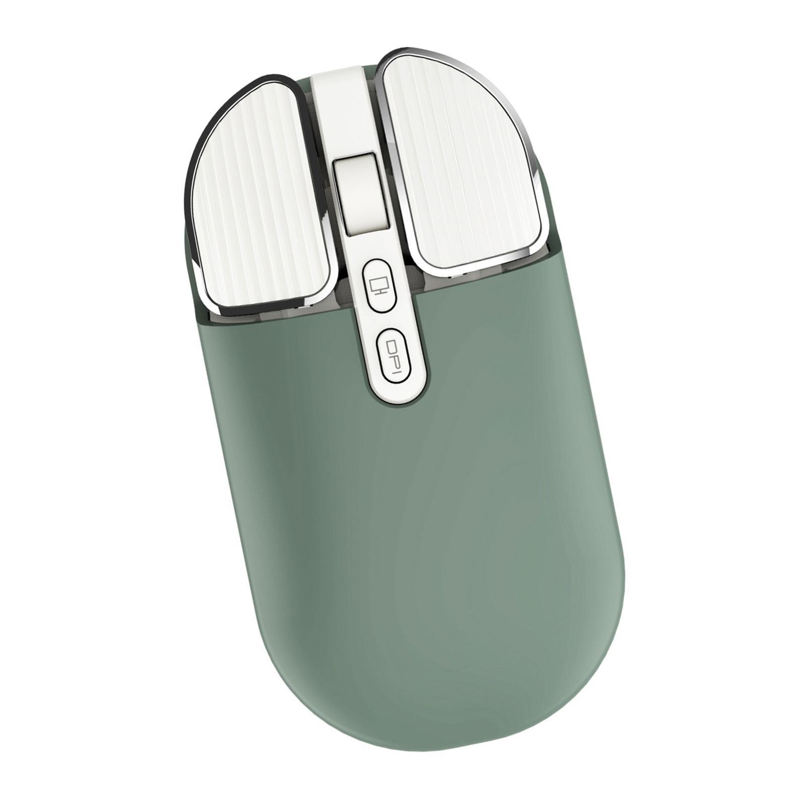 Bluetooth Wireless Mouse 5.1 and 2.4G USB Dual Mode Mouse for Green