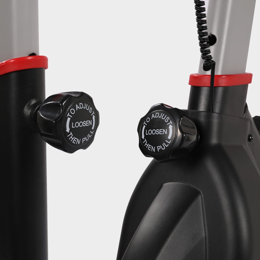 Xe đạp tập KINGSPORT Stronger E-08 bánh đà 6kg, kháng lực từ tính êm ái, tích hợp đồng hồ đo lường chỉ số, cân nặng phù hợp từ 80-85kg
