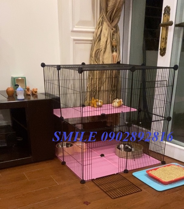 COMBO CHUỒNG,NHÀ,LỒNG, QUÂY LƯỚI LẮP GHÉP SƠN TĨNH ĐIỆN CHO THÚ CƯNG TIỆN LỢI