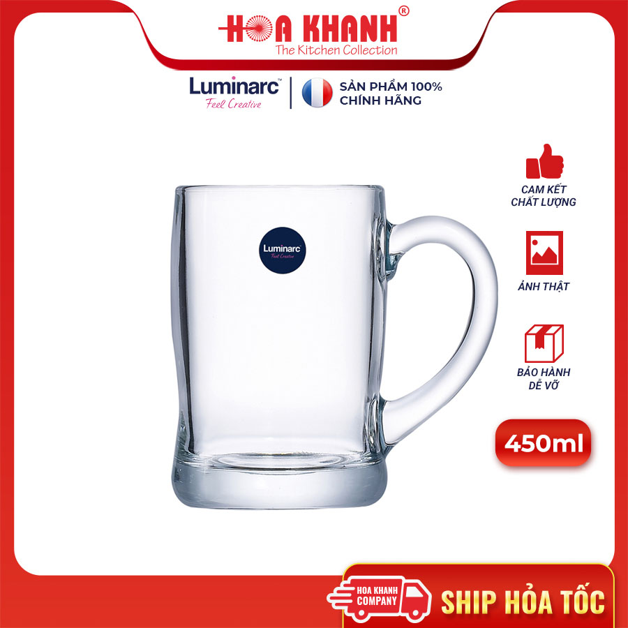 Ly Bia Thủy Tinh Luminarc Benidorm 450ml - G2616 - Bộ 6 ly