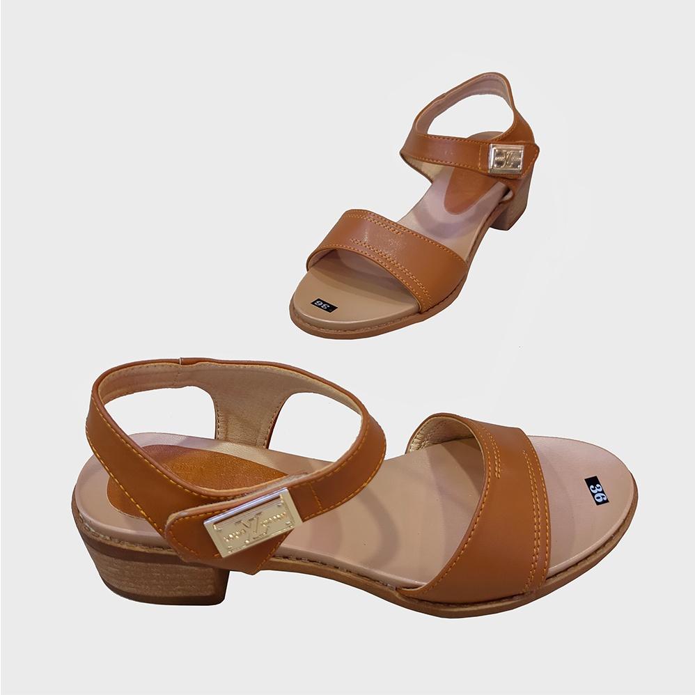 Giày Sandal Nữ HÀ NAM Da Bò Thật Cao Cấp 5cm DNU2092