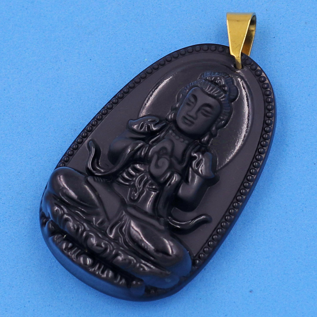 Mặt Phật Như lai Đại nhật đen 5cm