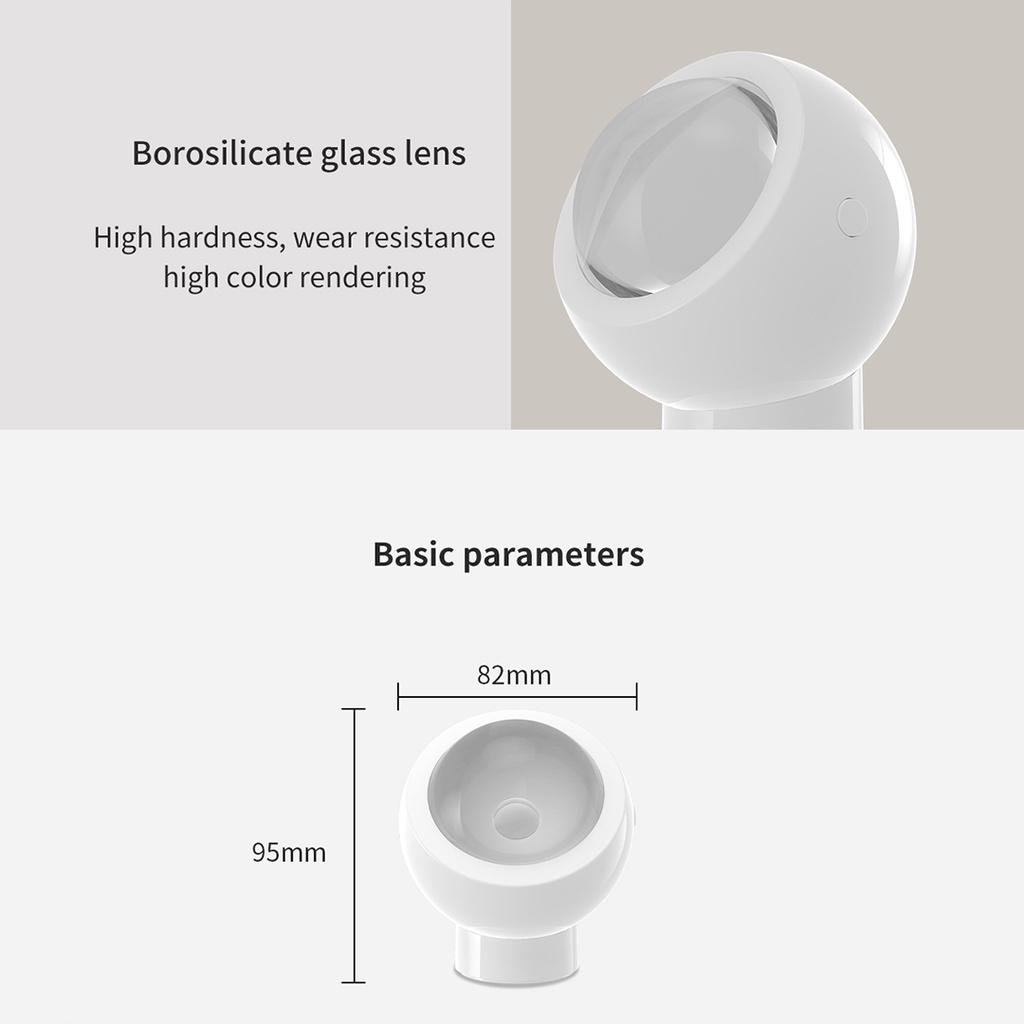 Đèn LED chiếu hình cầu vồng hoàng hôn Yeelight xoay 360 độ kèm đế nam châm tiện dụng kèm phụ kiện
