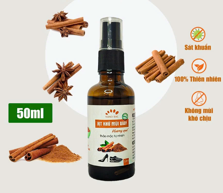 Xịt khử mùi giày ngăn ngừa vi khuẩn và ngăn mùi hôi, mùi khắm giày