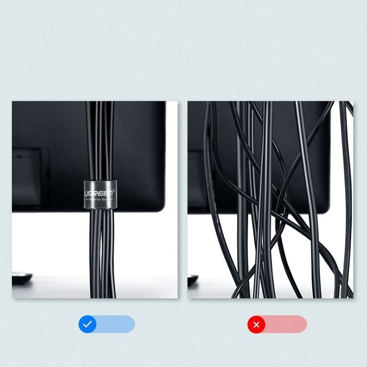 Dây dán tiện dụng chất liệu plastic màu đen dài 2M Ugreen hàng chính hãng