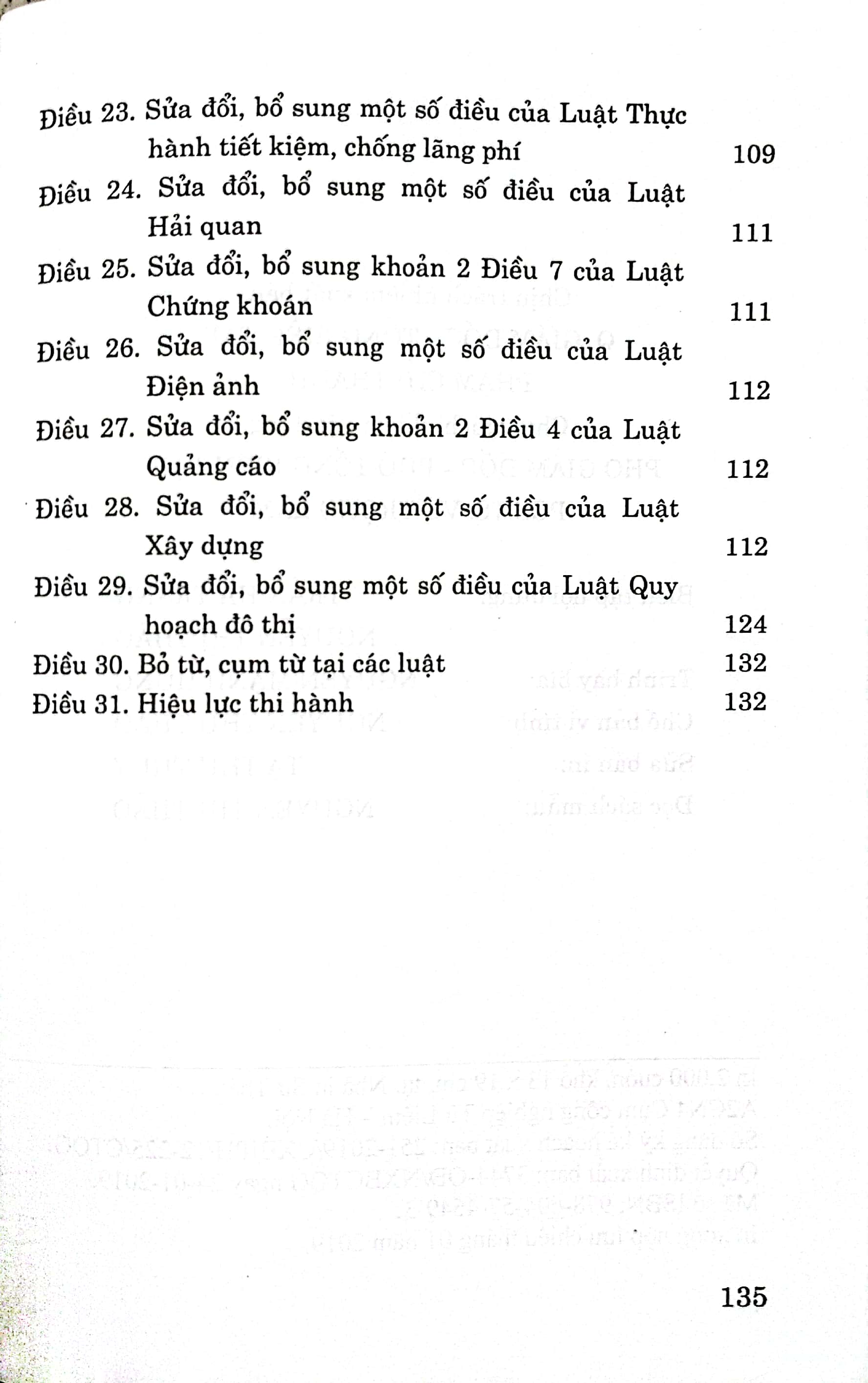 Luật sửa đổi, bổ sung một số điều của 37 luật có liên quan đến quy hoạch