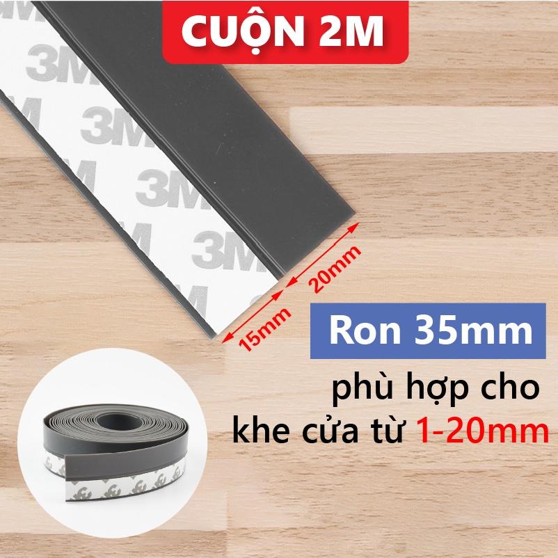 Cuộn 2 mét ron dán chắn khe hở cửa, miếng dán chân cửa chống bụi