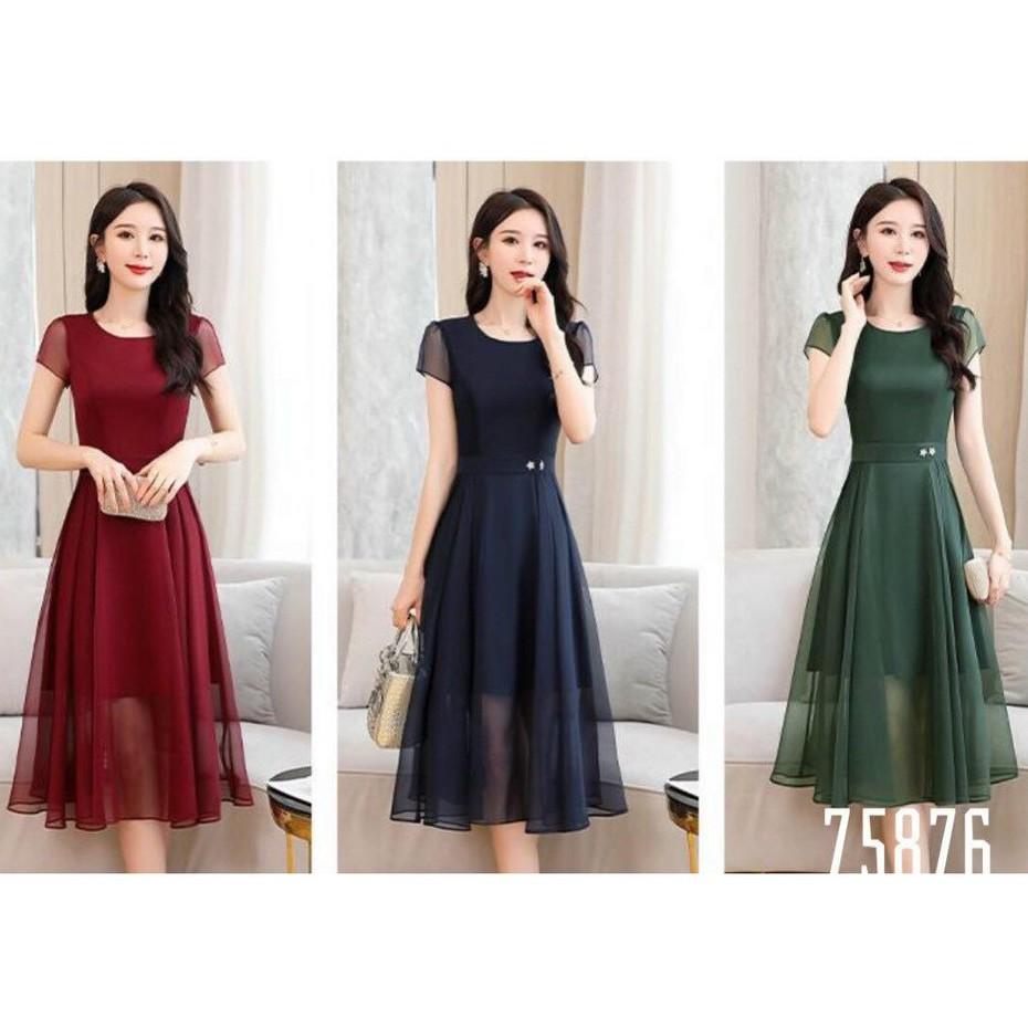 ĐẦM XÒE VOAN DỰ TIỆC DUYÊN DÁNG SANG TRỌNG