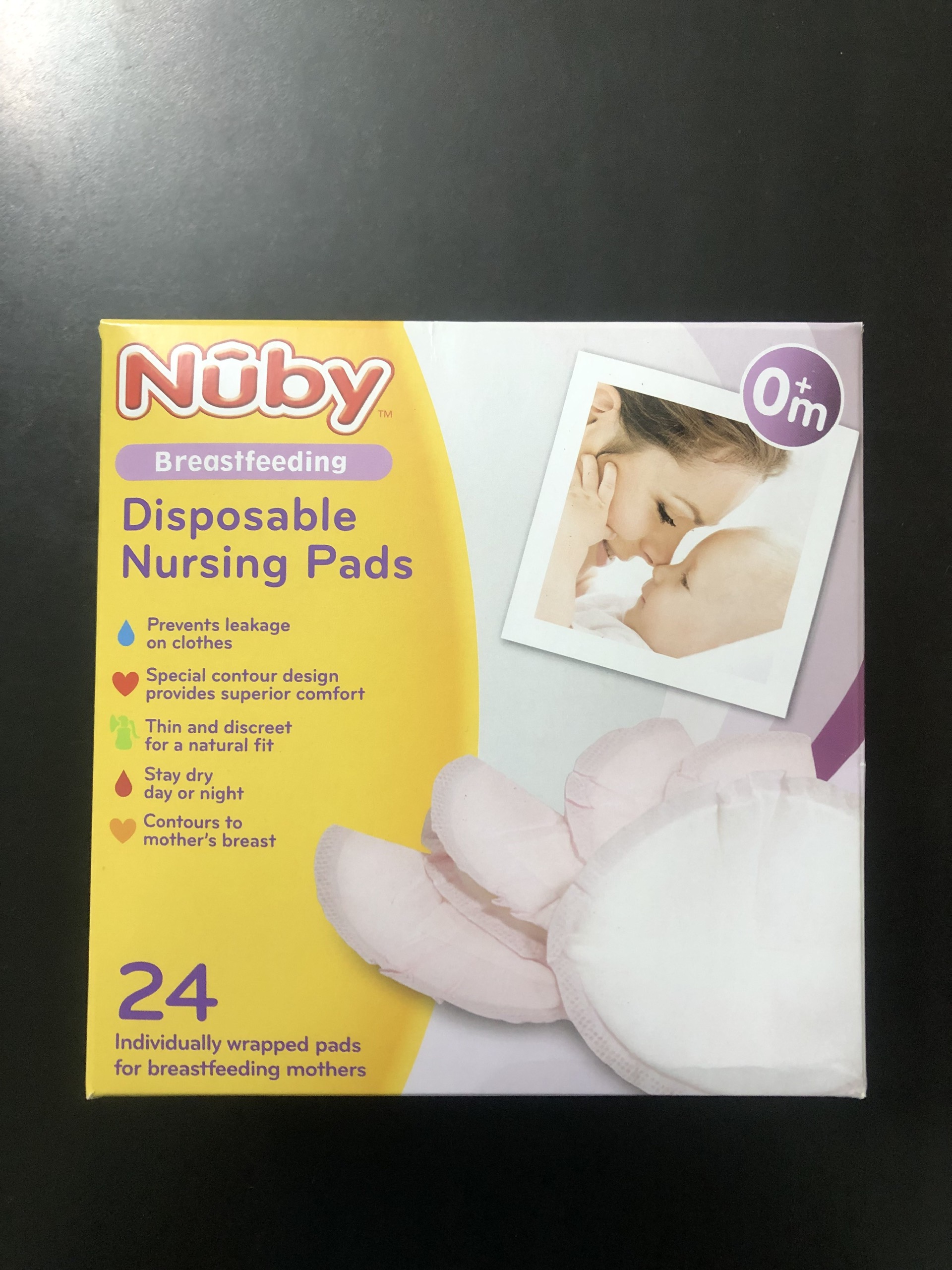 [ 4792-Nuby ] Miếng lót thấm sữa dùng một lần - hộp 24 miếng