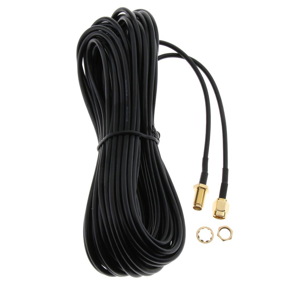2x Antenna Extension Cable RP-SMA Male to Female LAN Router Aerial Adapter#3