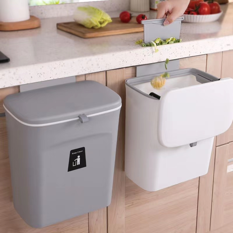 Thùng rác đa năng dán tường treo cánh tủ tiện dụng