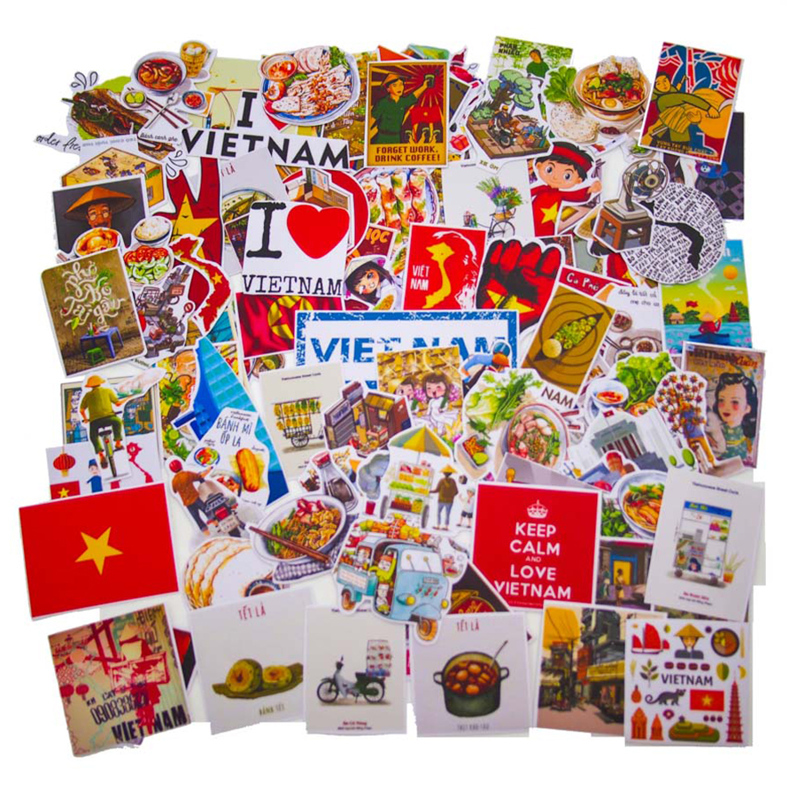 Set 100 Sticker - Việt Nam