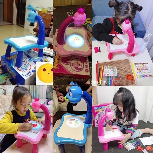 Bộ bàn đèn chiếu hình tập vẽ cho bé