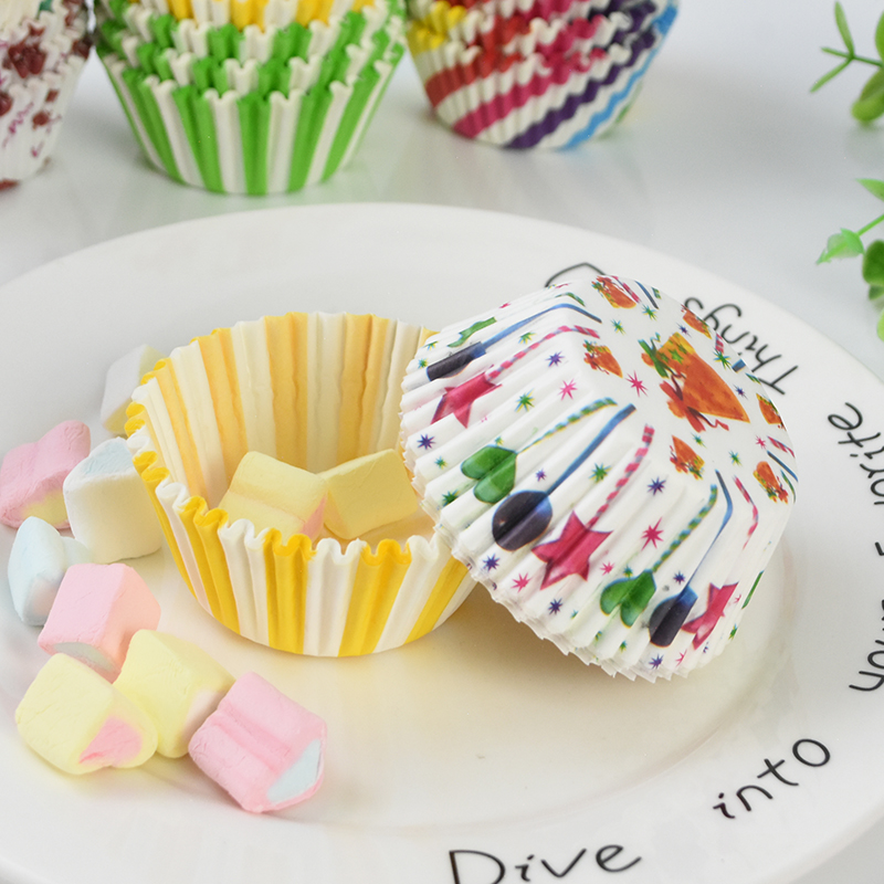 100 Khuôn Giấy Lót KETILO Giấy Mềm Cao 3cm Lót Cupcake, Bánh Hấp, Bánh Nướng Nhiều Màu, Hình-CHÍNH HÃNG( Giao Ngẫu Nhiên) CC1