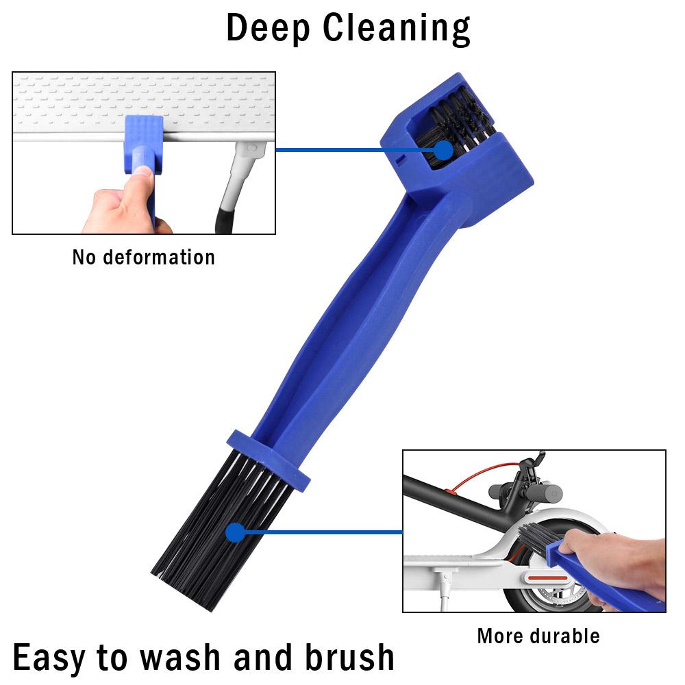 Đa Năng Nhựa Bàn Chải Sạch Gear Grunge Bàn Chải Xe Điện Cho Xiaomi M365 PRO Mi3 Ngoài Trời Bụi Chà Bisiklet Dụng Cụ Color: Black