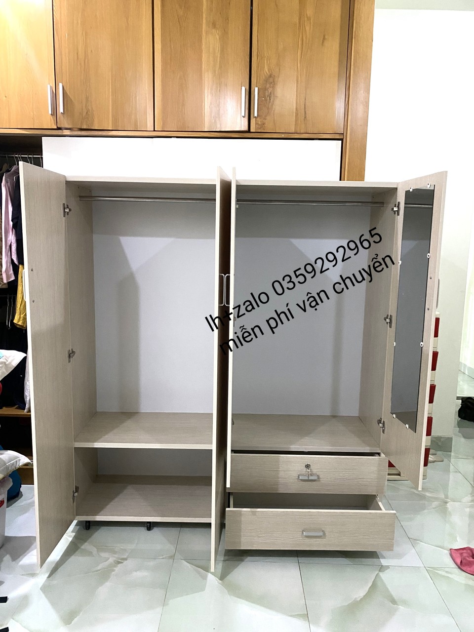 Tủ nhựa đài Loan 4 cánh