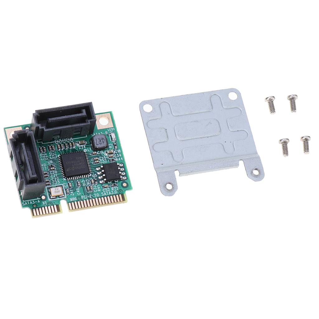 Mini PCI-E Để SATA3.0 2 Cổng SATA III SSD Mở Rộng Bộ Chuyển Đổi Thẻ 6G