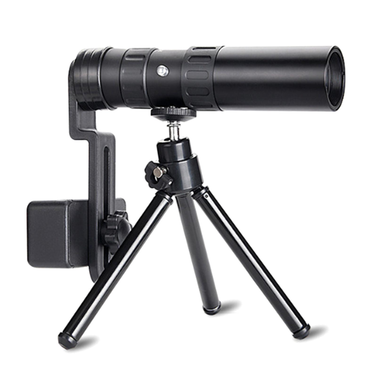 10-300X40mm Monocular Telescope with Smartphone Holder Tripod for Bird Watching Hunting Camping Hiking Travelling