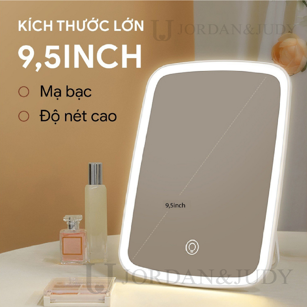 Gương trang điểm để bàn có đèn LED Xiaomi Jordann Judy NV026 - Hàng Chính Hãng