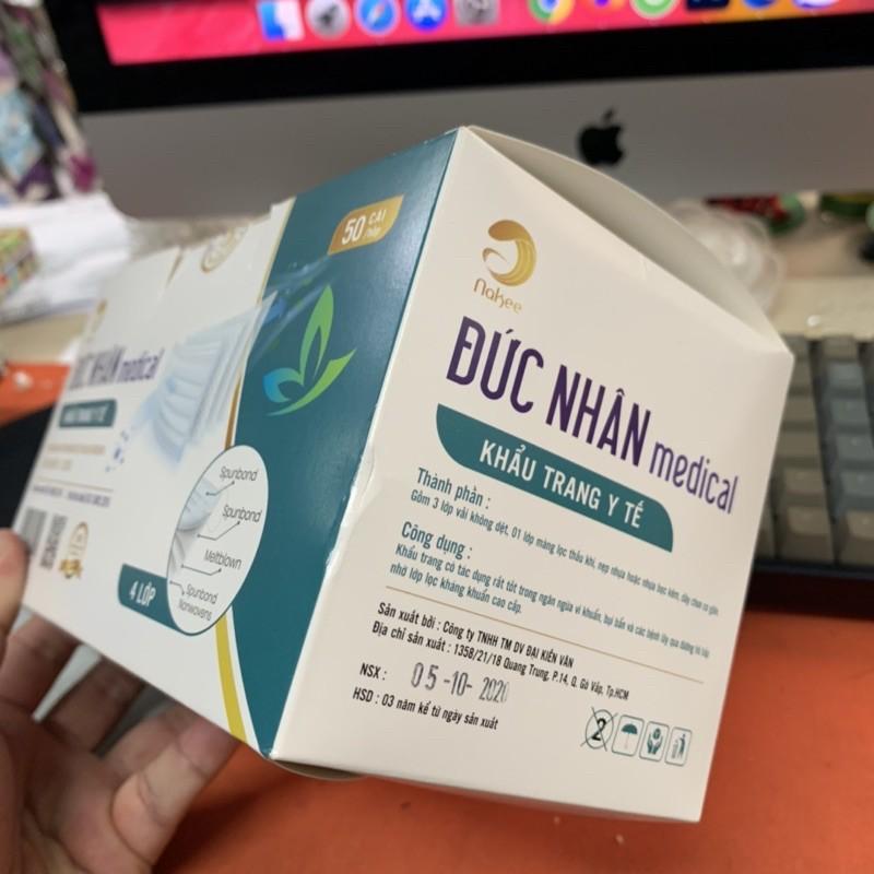 Khẩu trang y tế 3 lớp hộp 50 cái