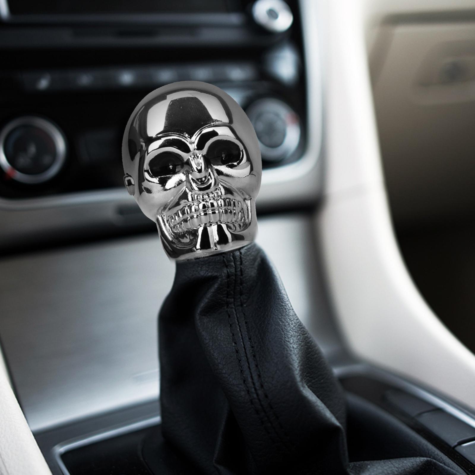 1x Blue LED Skull Universal Car Truck Manual Gear Stick Shifter Lever Knob