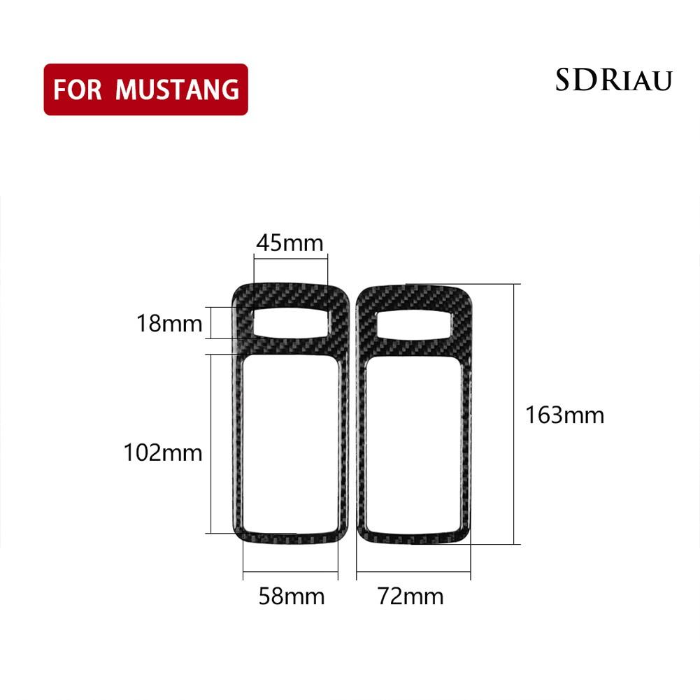 Set 2 Ốp Tay Nắm Cửa Trong Xe Ô Tô Ford Mustang 09-13