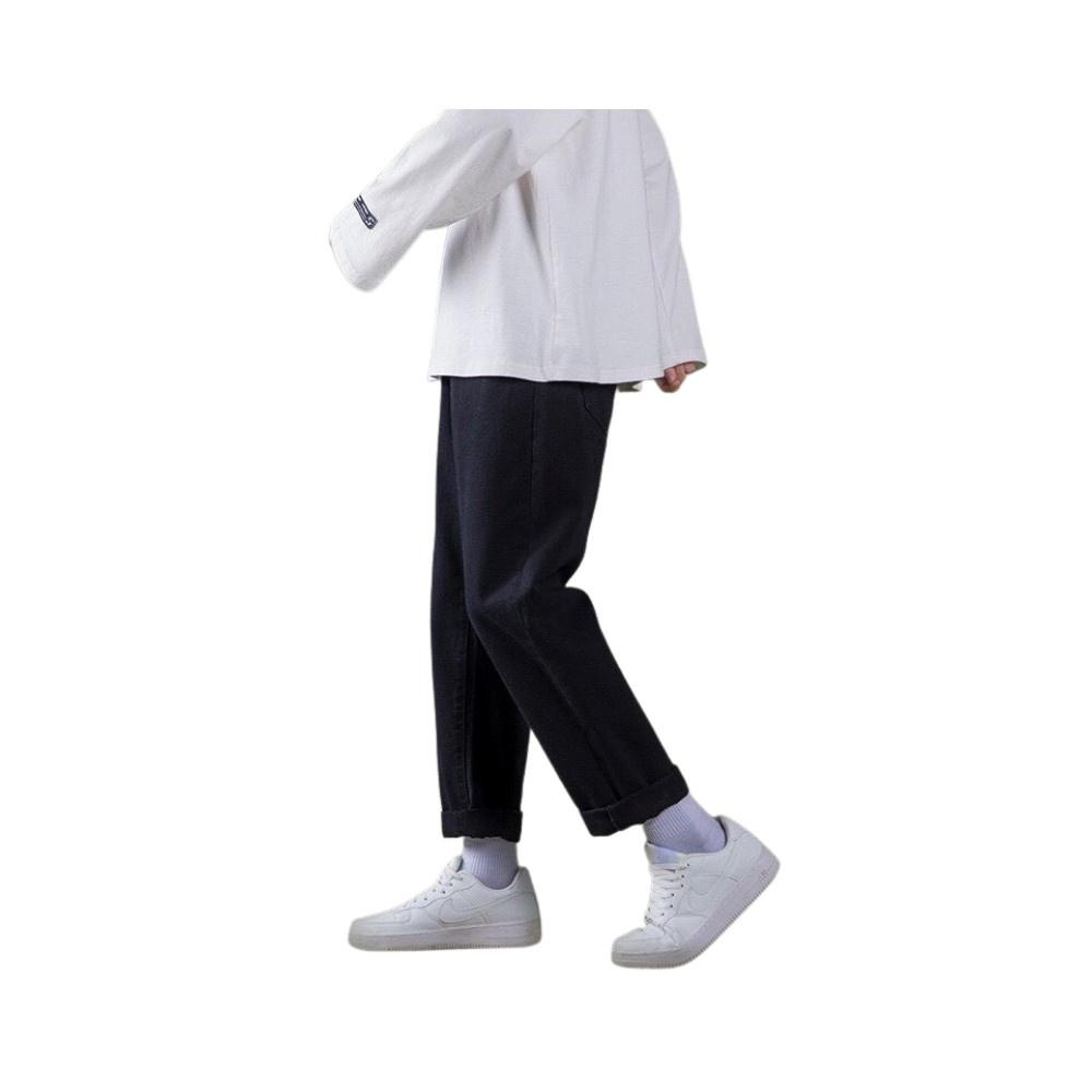 Quần Baggy Ống Suông Unisex Màu Đen hottrend Hàn Quốc JEAGO