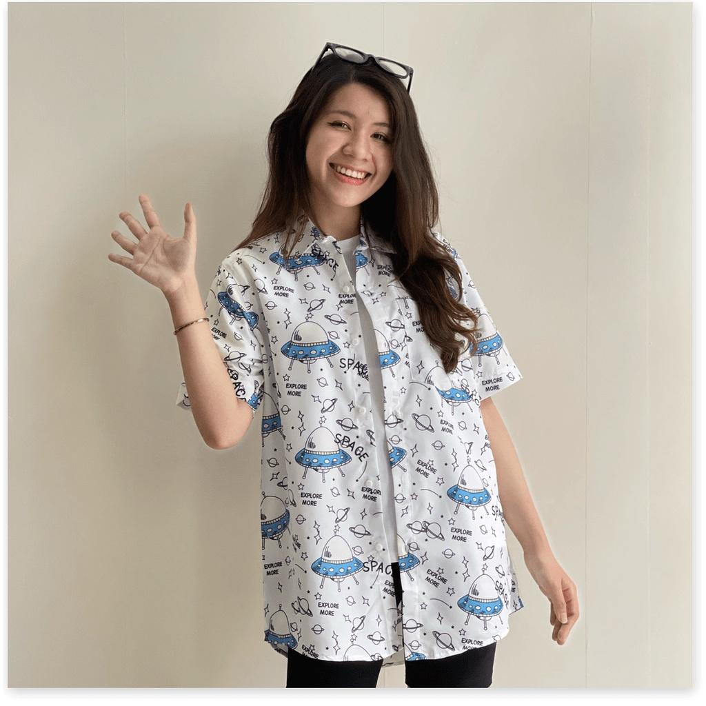 ÁO SƠ MI TRẮNG HOẠ TIẾT SIÊU ĐẸP