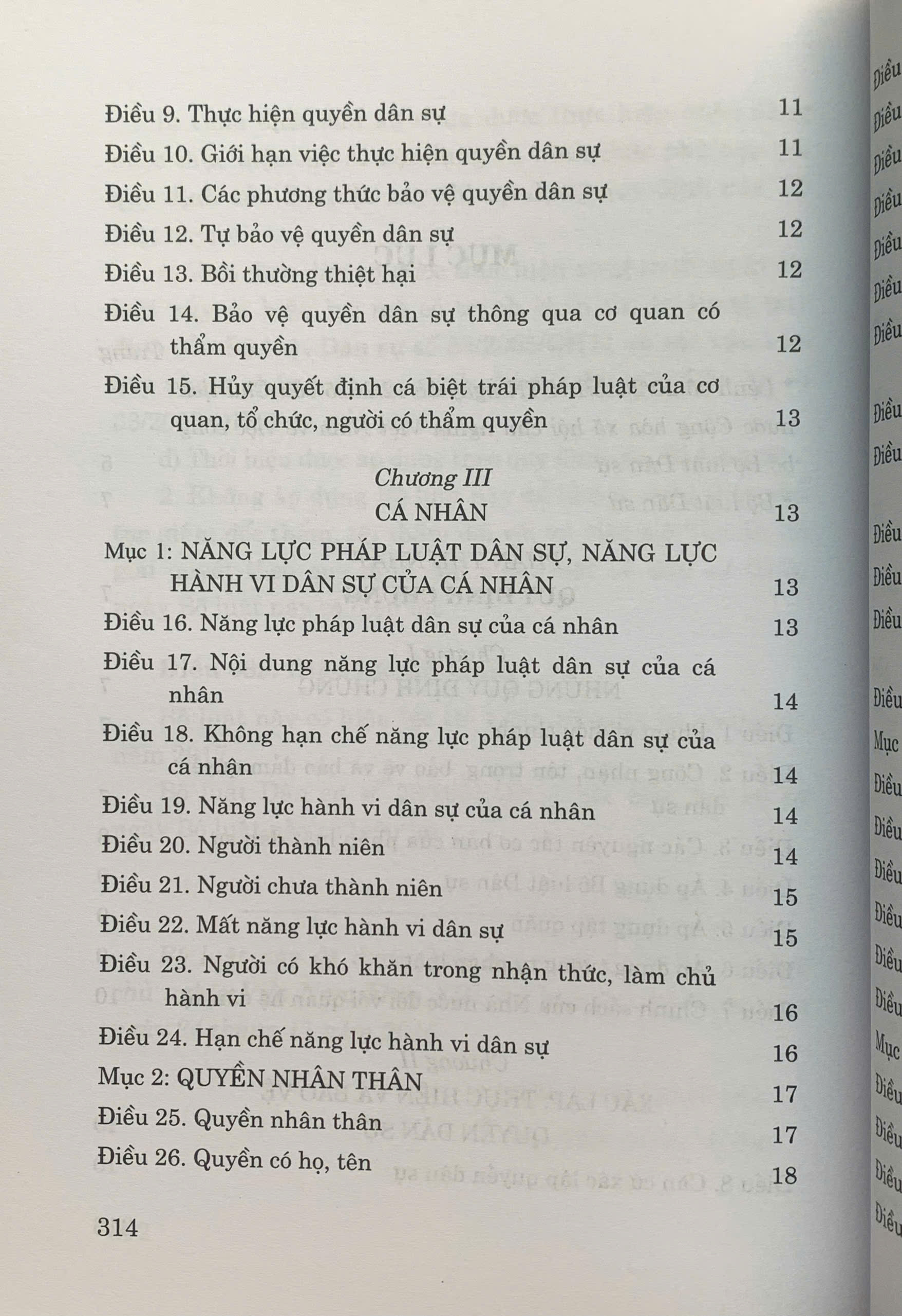 Sách Bộ Luật Dân Sự (Hiện Hành)