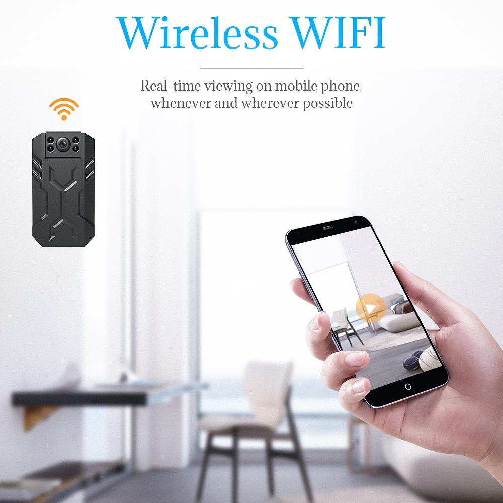 WD16 MINI WiFi Camera HD không dây IP Micro Cam Monitor Monitor Tiny Video Recorder Báo động chuyển động IR Night Vision Gói: cộng với thẻ TF 64GB