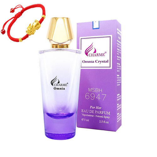 NƯỚC HOA NỮ CHARME OMNIA CRYSTAL 75ML, TẶNG VÒNG TAY MAY MẮN