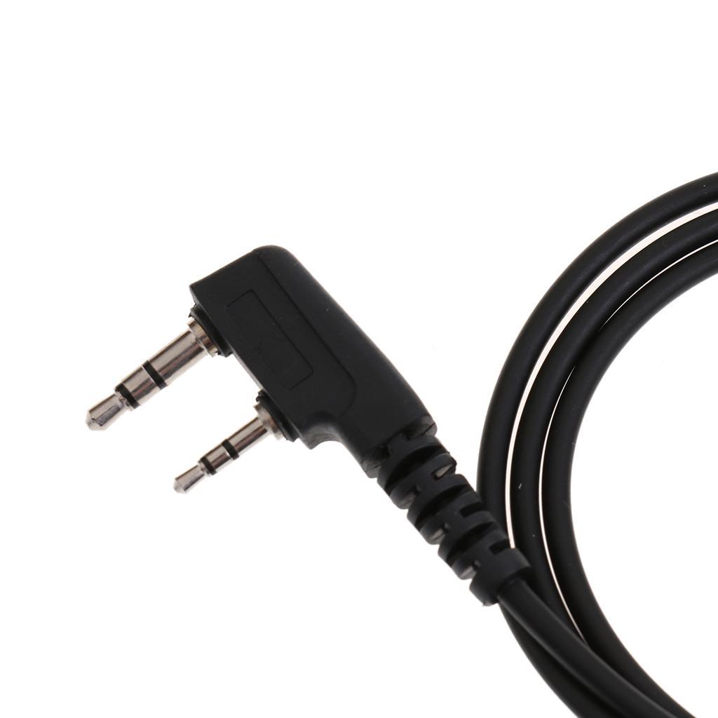 2X 2-pin Acoustic Tube Earpiece Headset for