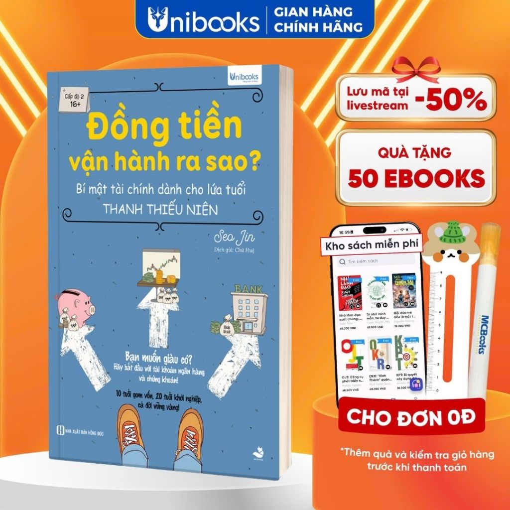 Sách - Đồng Tiền Vận Hành Ra Sao? Bí Mật Tài Chính Dành Cho Lứa Tuổi Thanh Thiếu Niên 16+ Unibooks
