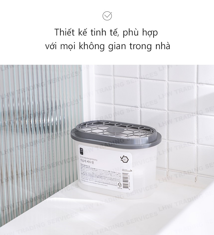 Hộp hút ẩm Saengong 520ml Hàn Quốc