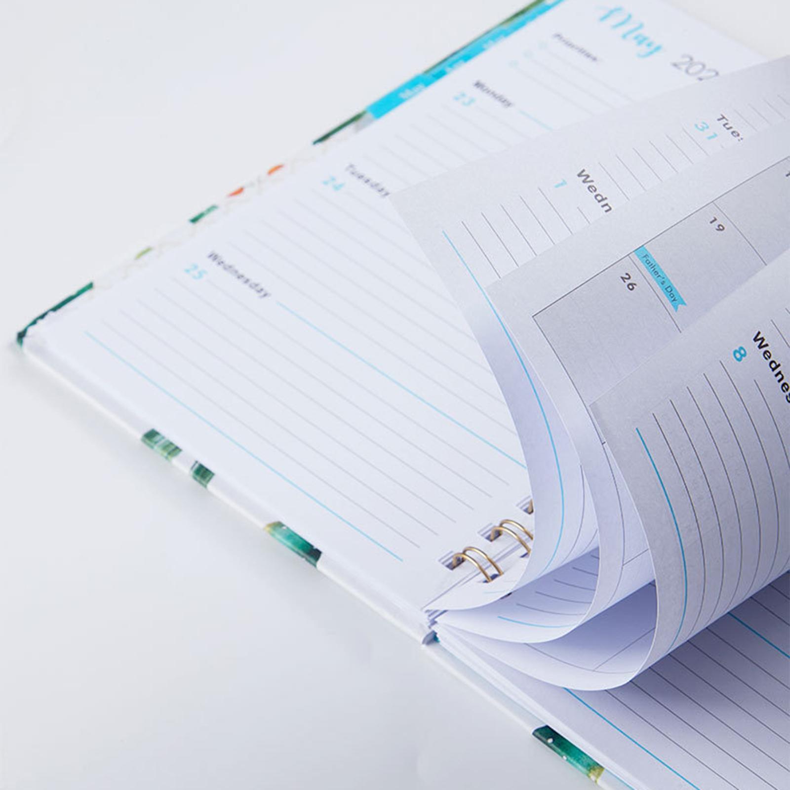 2022 Agenda Spiral Organizer Notebook Daily Monthly Yearly Agenda Diary for School Stationry