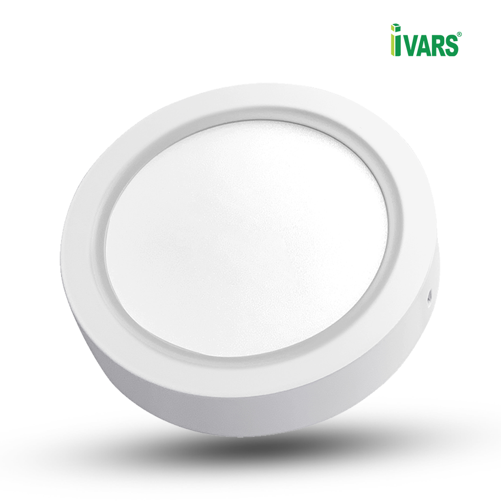 Đèn LED Ốp Nổi Đơn Sắc Hình Tròn Thương Hiệu IVARS - Hàng chính hãng