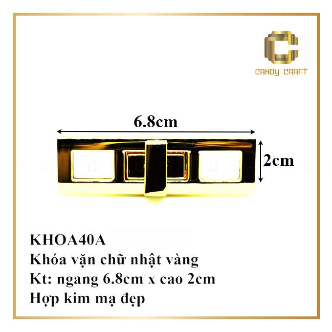 Khóa vặn chữ nhật ngang 6.8x cao 2cm