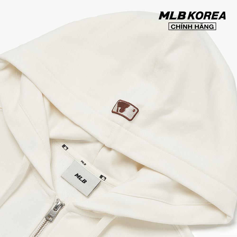 MLB - Áo hoodie tay dài phối mũ Basic Mego Logo Hood Zip Up 3ATRB0224