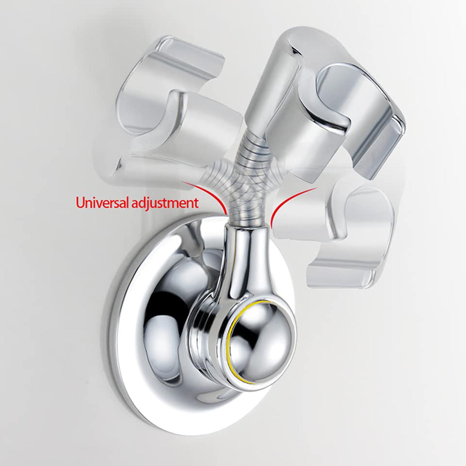 Shower Head Holder Suction Cup Handheld Bracket Adjustable Height Shower Holder, Removable Wall Mounted Suction Bracket