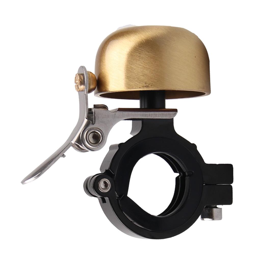 Cycling Handlebar Ring Bell Horn Classical Cooper Hooter Alarm Decor Golden