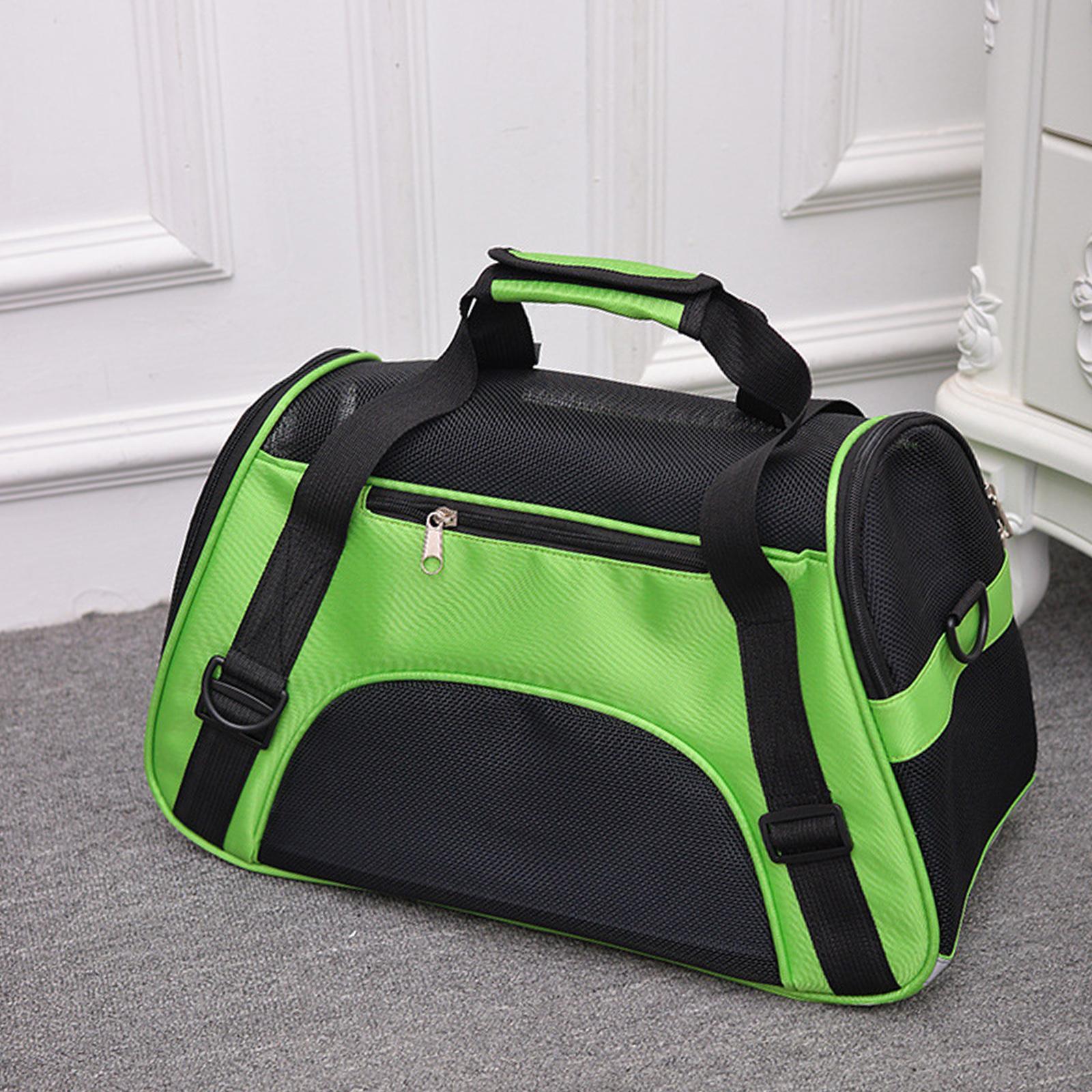 Pet Dog Cat Carrier Small Animal Backpack Travel Bag Heavy-duty Green S